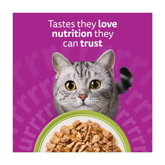 Whiskas Mixed Menu cat food pouches 12x85g, imported from the UK
