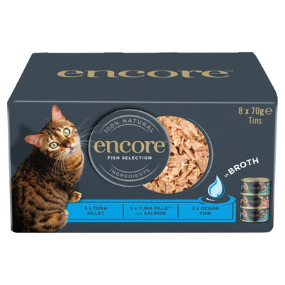 Encore Fish Selection Wet Cat Food Multipack 8 x 70g