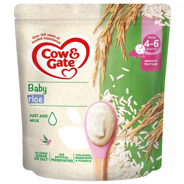 Cow & Gate baby rice cereal 4-6+ months 100g - British product