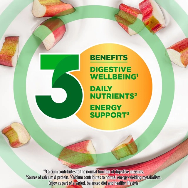 Activia Rhubarb Gut Health Fruit Yoghurt Multipack 4 x 115g - British product