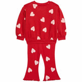 M&S red baby outfit two-piece set for 9-12 months, UK version
