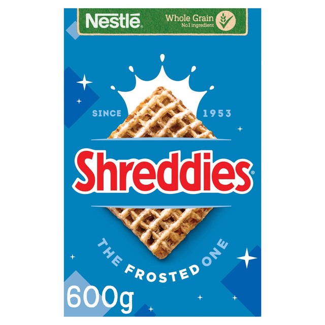 Nestle Shreddies Frosted Breakfast Cereal 600g (British brand)