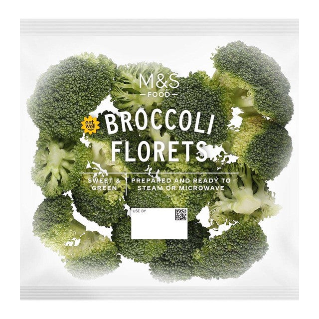 M&S broccoli florets 240g, imported from the UK