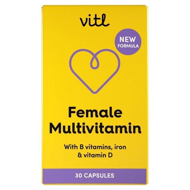VITL female multivitamin capsules 30 capsules (British brand)