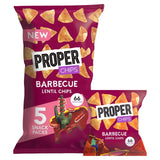 Properchips barbecue lentil chips, imported from the UK
