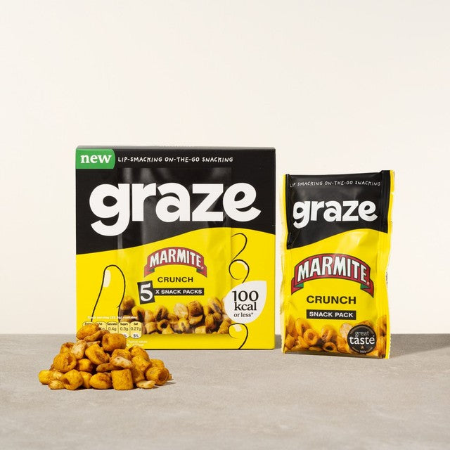 Graze Marmite Crunch vegetable snack mix 5 x 22.5g multipack, UK version