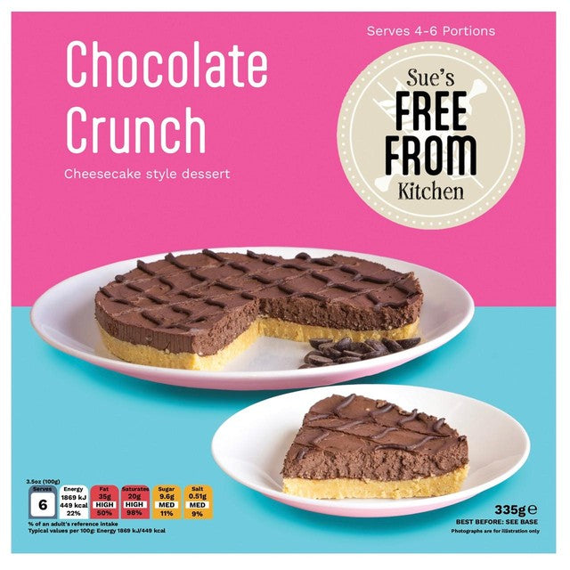The Gluten Free Kitchen chocolate crunch cheesecake style dessert 335g, UK version