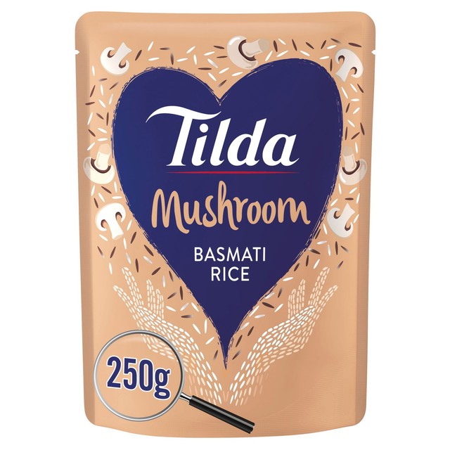 Tilda mushroom basmati microwave rice 250g (British brand)