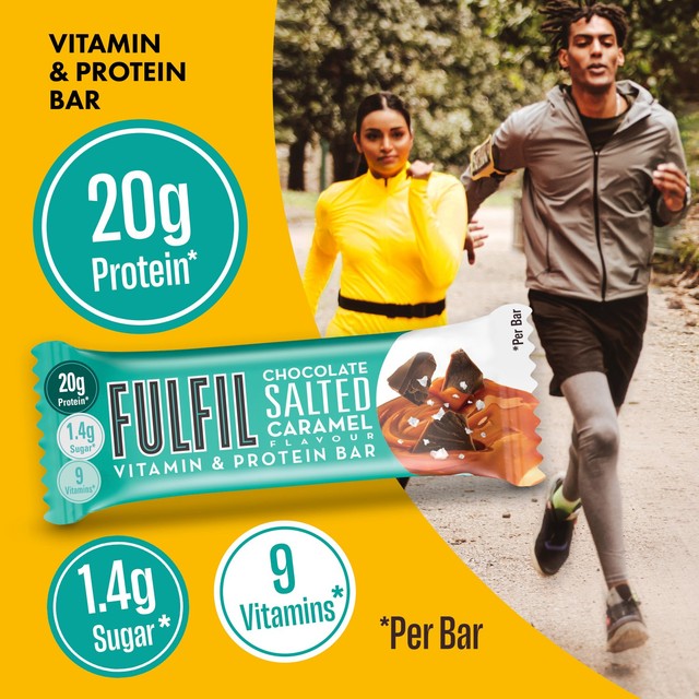 Fulfil Chocolate Salted Caramel protein bar 55g - British product