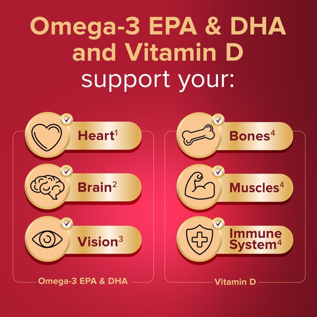 Seven Seas Cod Liver Oil Max Strength Omega-3 & Vitamin D Capsules 60 Capsules (British brand)