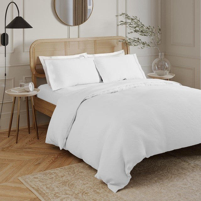 M&S Egyptian cotton duvet cover, Double, Ice White, imported from the UK