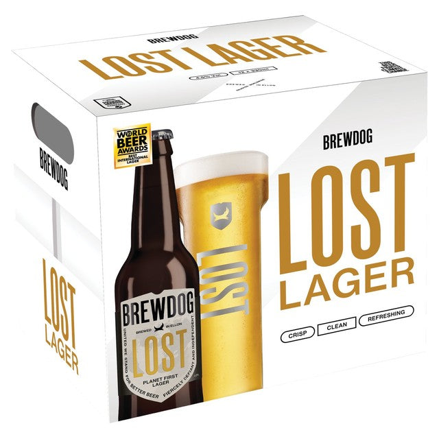 BrewDog Lost Lager beer 12 x 330ml bottles, UK version