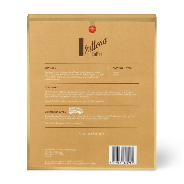 Vittoria espresso coffee capsules 20s (British brand)