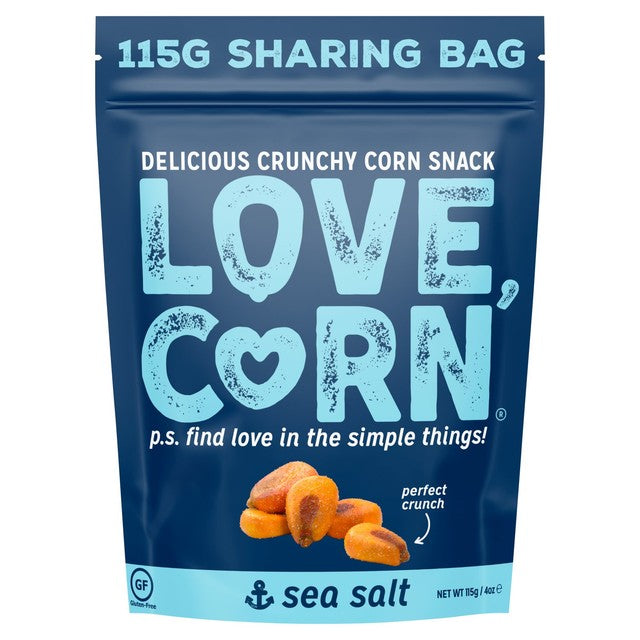 Love Corn Crunchy Corn Sea Salt 115g, UK version