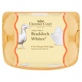Clarence Court Braddock White 6 Free Range Duck Eggs - British product