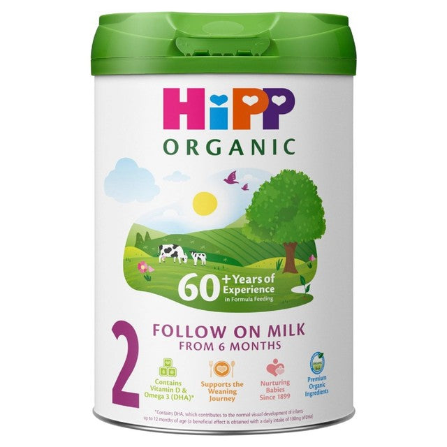 HiPP organic follow on milk powder for babies from 6 months, 800g tin, UK version