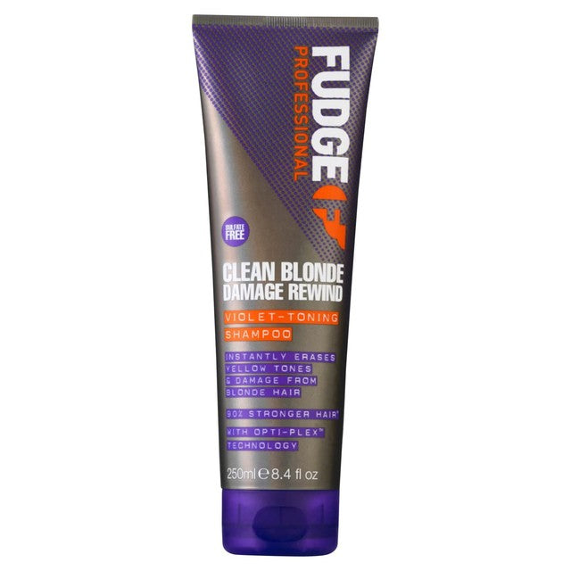 Fudge Professional Clean Blonde Damage Rewind Shampoo 250ml - British product