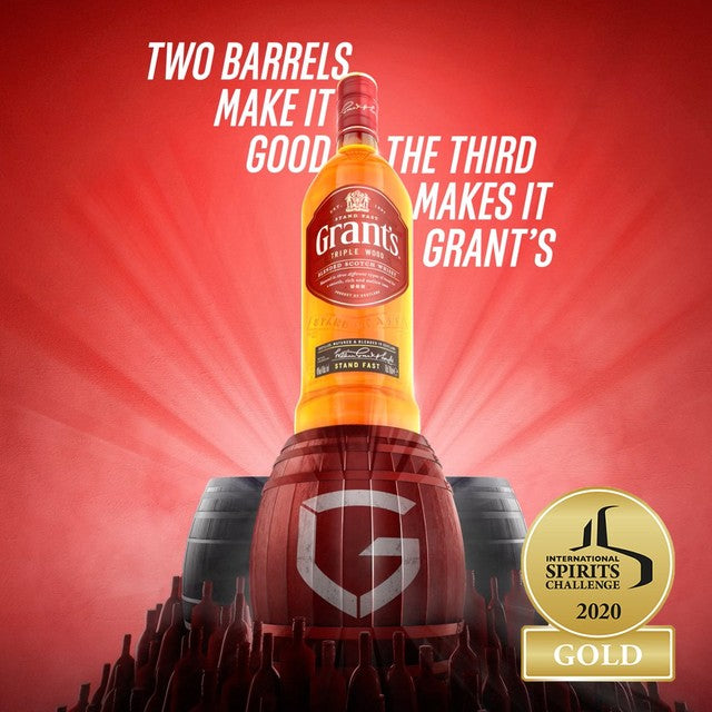 Grant's Triple Wood Scotch whisky 70cl, UK version