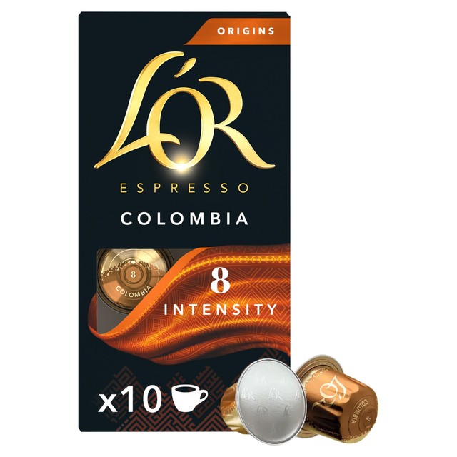L'OR Colombia Coffee Pods Intensity 8 x10, UK version