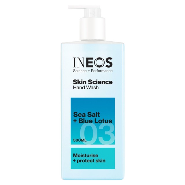 Ineos hand wash Sea Salt Blue Lotus 500ml, UK version
