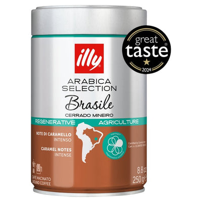 Illy Cerrado Mineiro Brazil Ground Coffee 250g