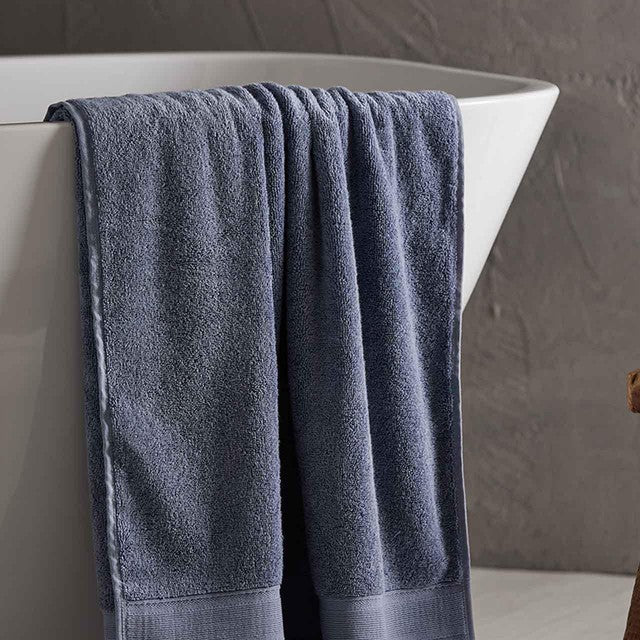 M&S Pure Cotton Bath Sheet in Petrol, imported from the UK