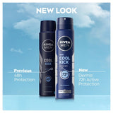 Nivea Men Cool Kick anti-perspirant spray 250ml, imported from the UK