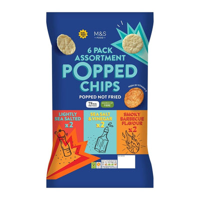 Chips de pomme de terre éclatées M&S assorties en multipack