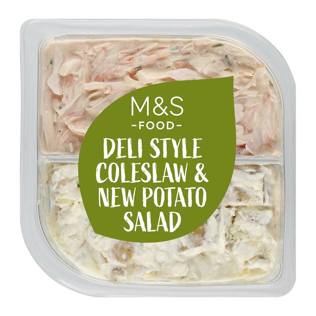 M&S Deli Style Coleslaw & Potato Salad 500g, imported from the UK