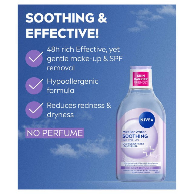 Nivea MicellAIR Micellar Water for sensitive skin 400ml, imported from the UK
