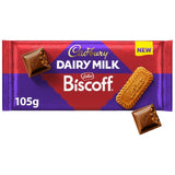 Cadbury Dairy Milk Biscoff biscuit chocolate bar 105g - British product