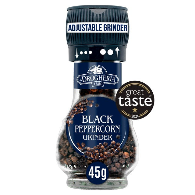 La Drogheria black peppercorn mill grinder 45g, UK version