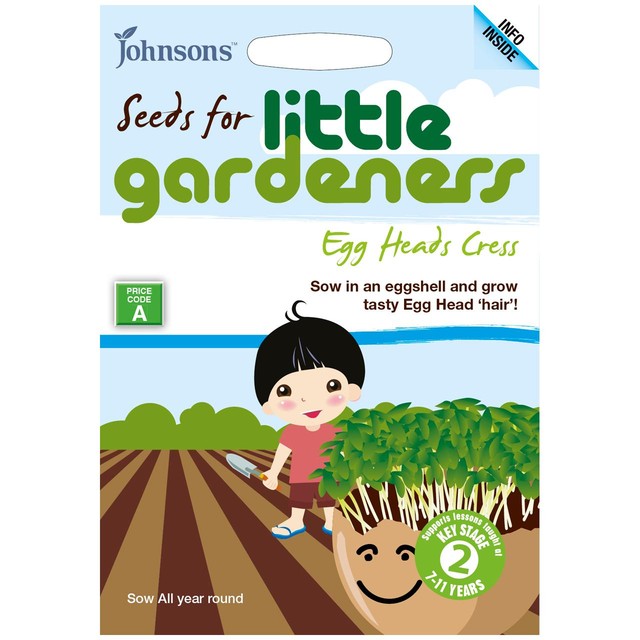 Mr Fothergills Egg Heads Cress Seeds 3000 seeds, UK version
