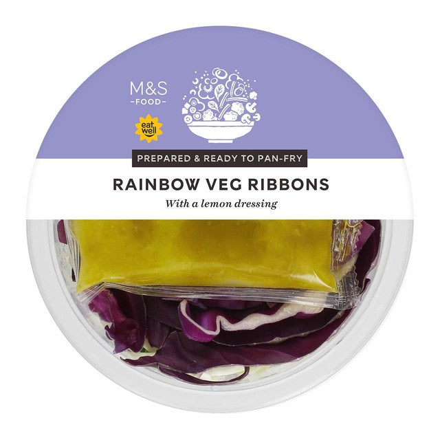 M&S Rainbow Veg Ribbons 255g, imported from the UK