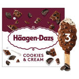 Häagen-Dazs Crunchy Cookies & Cream ice cream sticks 3 x 80ml, UK version