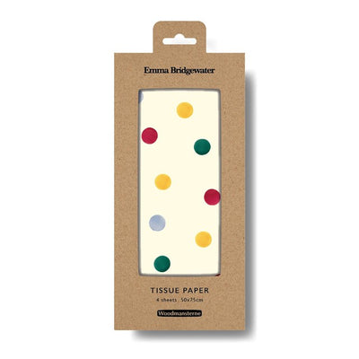 Woodmansterne Emma Bridgewater Polka Dot Wrapping Tissue Paper 4 Pack