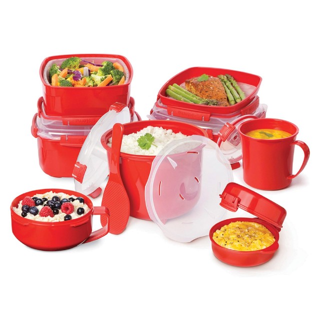 Sistema Red Microwave Rice Steamer 2.6L (British brand)