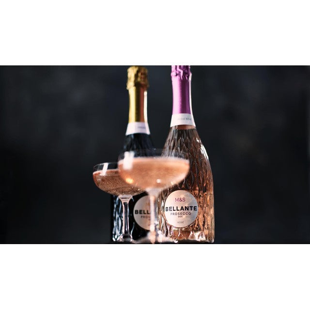 M&S Bellante Prosecco Rose 75cl, imported from the UK
