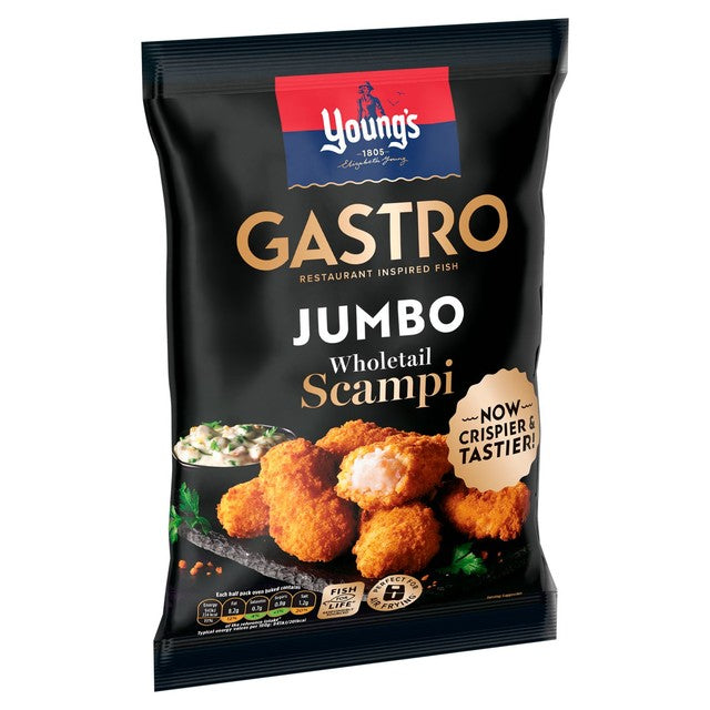 Young's Gastro Jumbo Wholetail Scampi 230g (British brand)