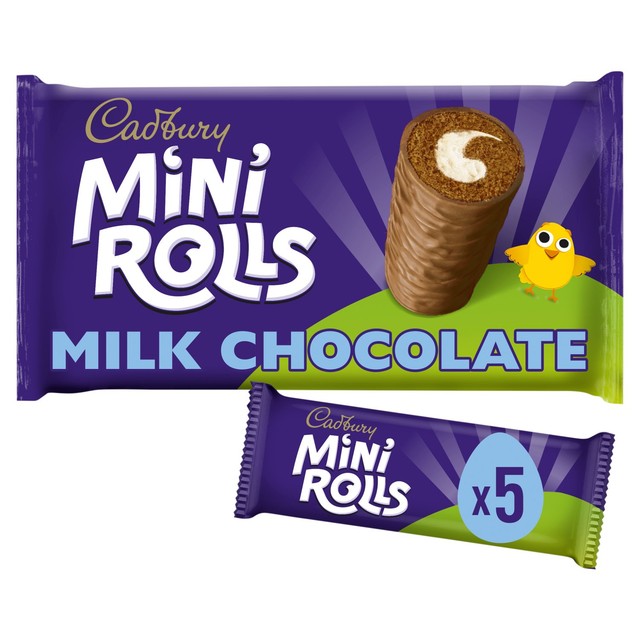Cadbury Chocolate Mini Rolls 5 pack - British product
