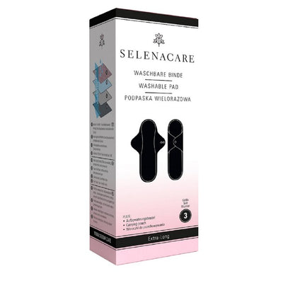 Selenacare Vaskbare Menstruasjonsputer Natt Ekstra Lang