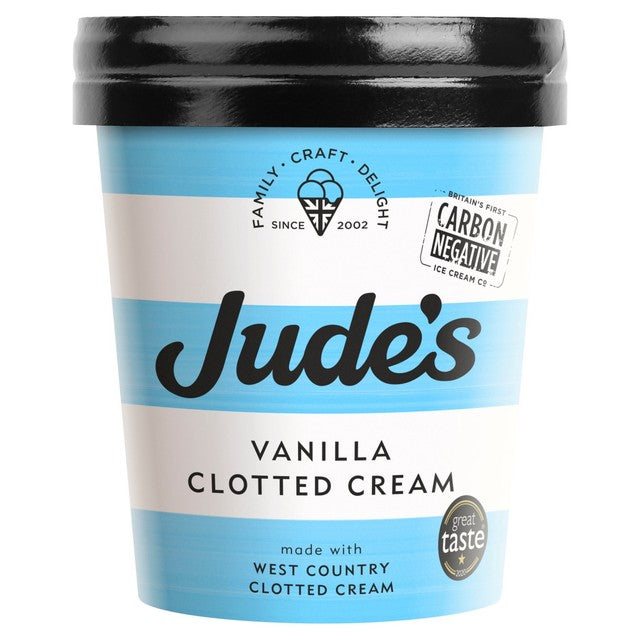 Jude's vanilla clotted cream ice cream 460ml, UK version