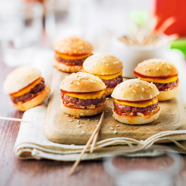 Picard mini cheeseburgers 10 per pack, imported from the UK
