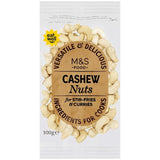 M&S cashew nuts 100g, imported from the UK