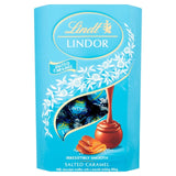 Lindt Lindor salted caramel chocolate truffles box 200g, UK version