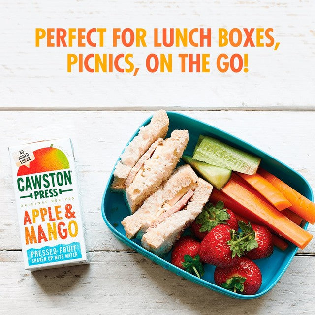 Cawston Press Apple and Mango kids juice drink 18 x 200ml - British product