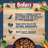 Bakers senior chicken with vegetables dry dog food 2.85kg - British product