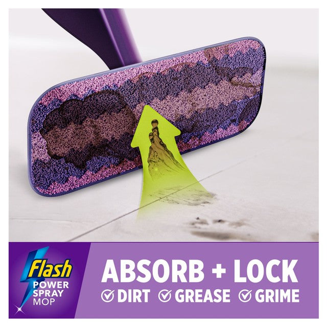 Flash Power Spray Mop washable microfibre pad - British product