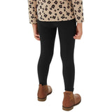 M&S black cotton-rich leggings 5-pack for ages 2-3, imported from the UK