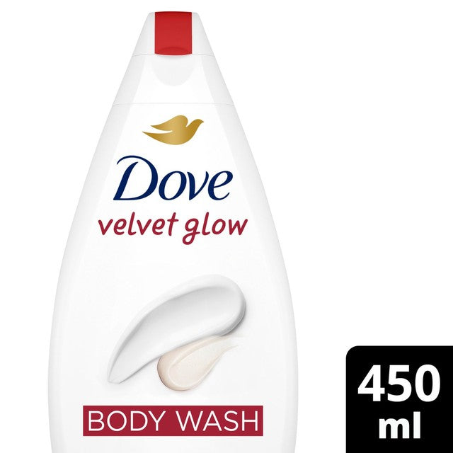 Dove Velvet Glow body wash 450ml - British product